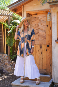 Seashell Studded Bali Kimono