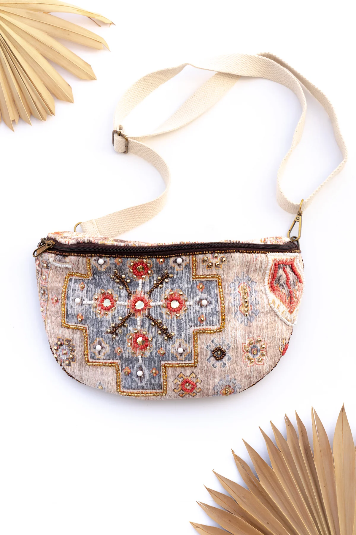 Hand Beaded Bali Hip Bag (Additional Color Styles Available)