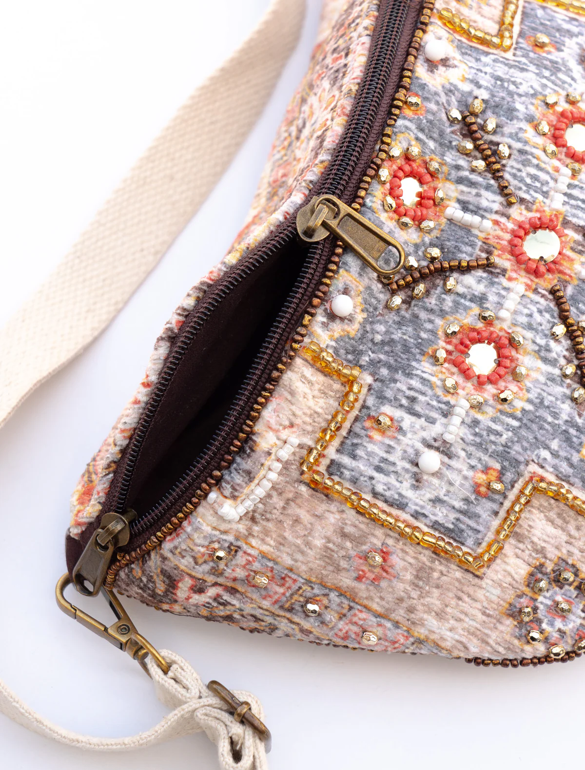 Hand Beaded Bali Hip Bag (Additional Color Styles Available)