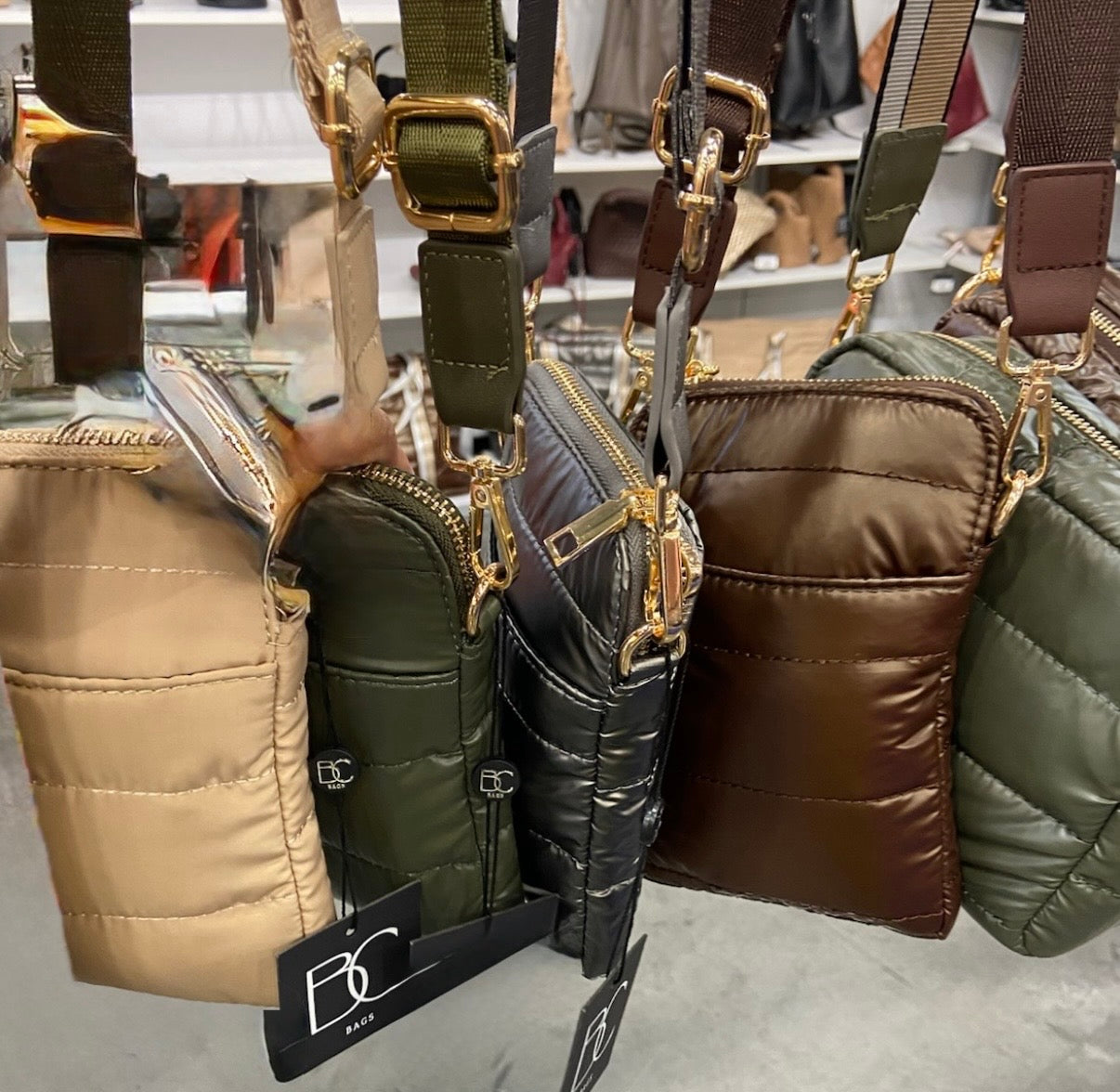 Puffer Cell Phone Holder/Crossbody Purse