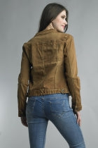 Denim Jacket with Embellished Pockets (Additional Colors Available)