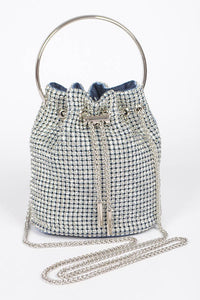 Rhinestone Bucket Style Handbag