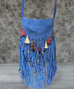 Leather Fringe Purse (Additional Colors Available)
