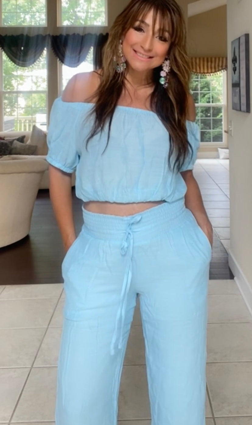 2 Pc Off Shoulder Set (Additional Colors Available)