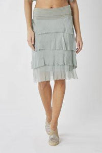 Silk Ruffle Short Skirt (Additional Colors Avaiable)
