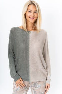 Shimmer Zip Multi Colored Sweater (Additional Colors Available)