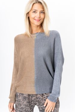 Shimmer Zip Multi Colored Sweater (Additional Colors Available)