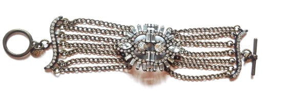 Deco Crystal Chain Bracelet