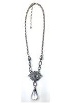 Deco Pendant With Crystal Drop Fashion Necklace