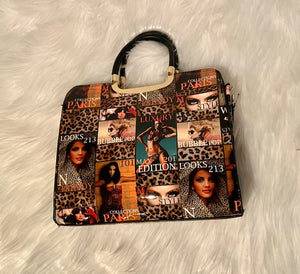 Chic Magazine Cover Style Handbag